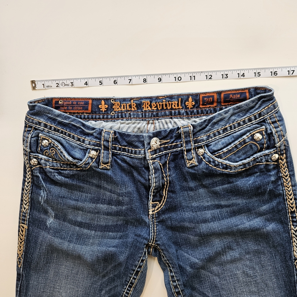 Rock Revival Jeans Size 30 Women's Anja Boot Denim - Picture 12 of 12